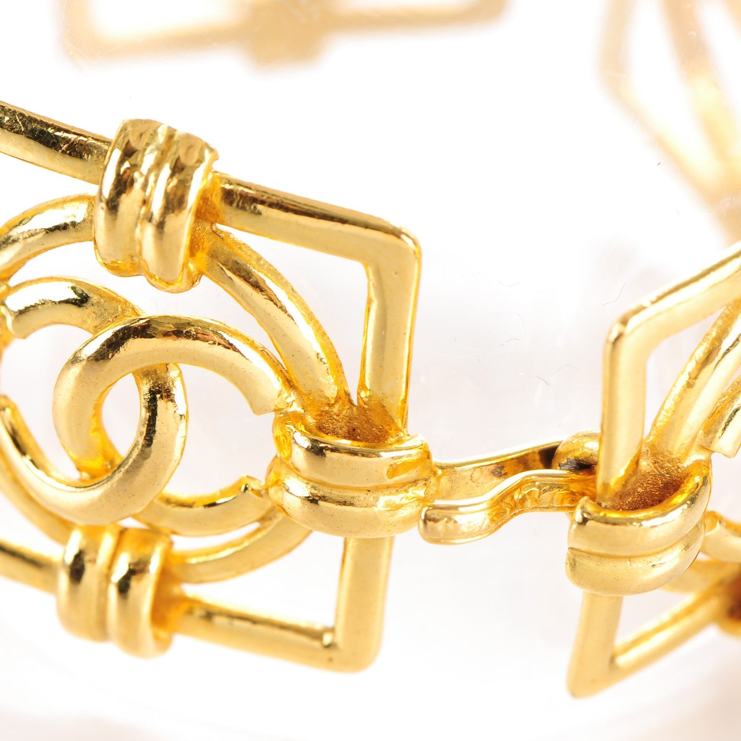 Chanel CC Square Bracelet Gold 4 of 5