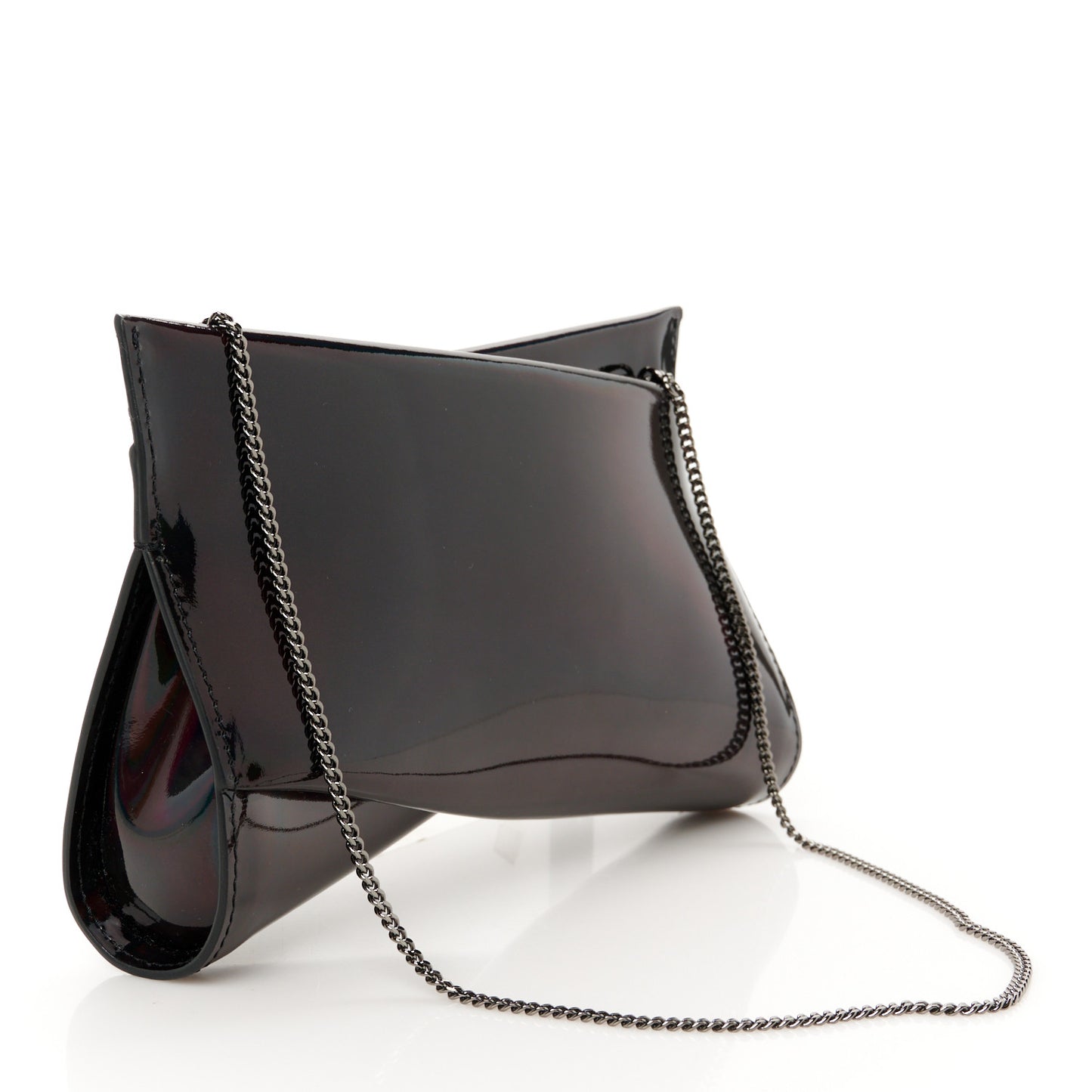 Patent Psychic Loubitwist Clutch Black