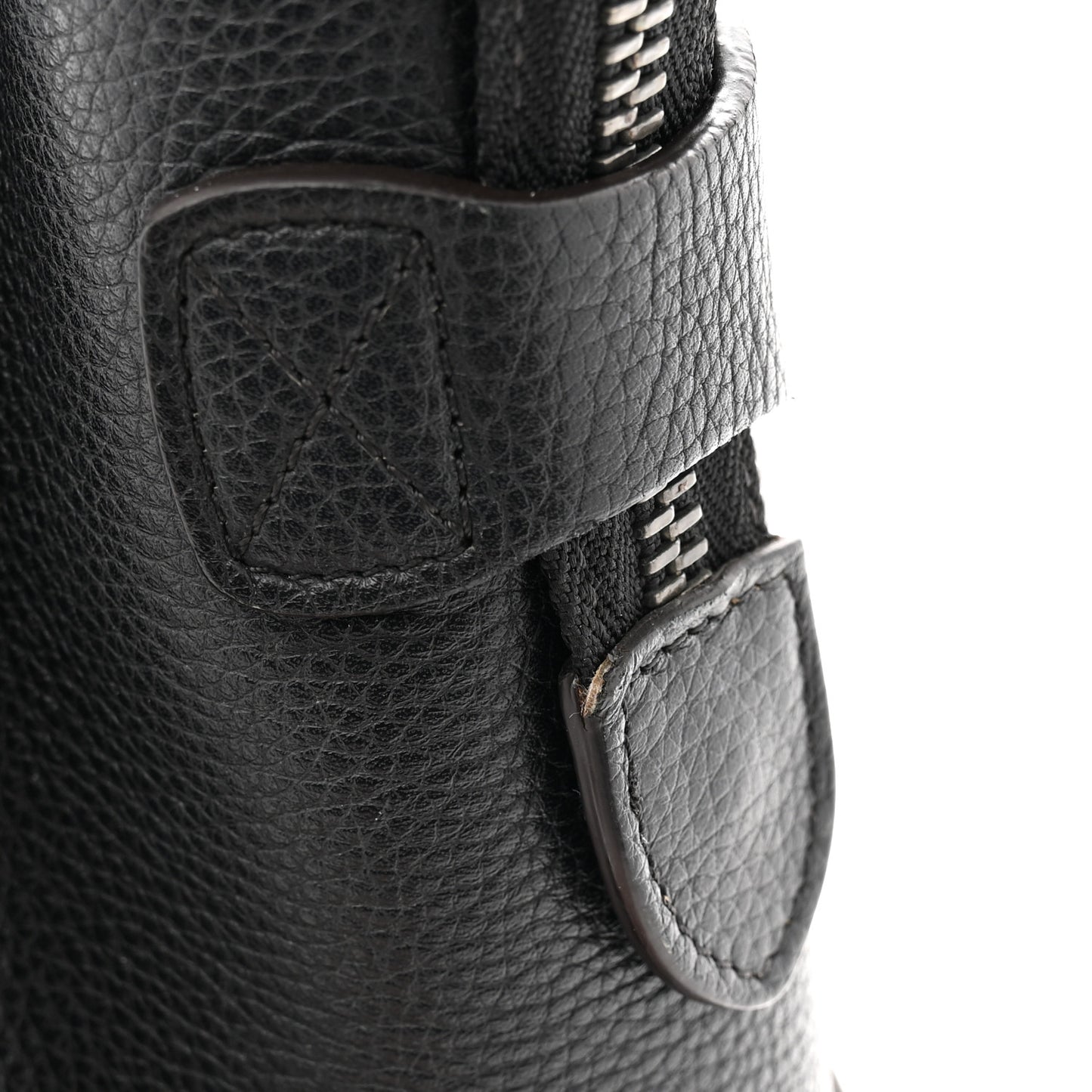Drummed Calfskin Micro Luggage Black