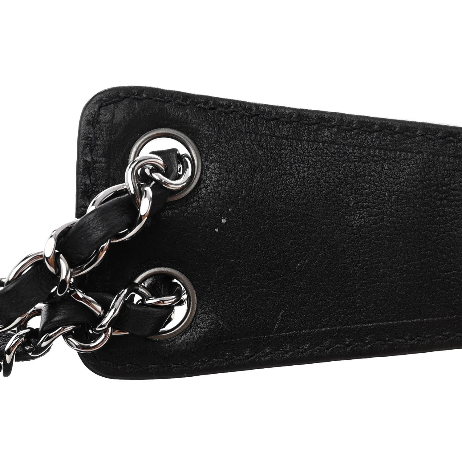 Chanel Calfskin Diamond Stitch Accordion Flap Black 13 of 13