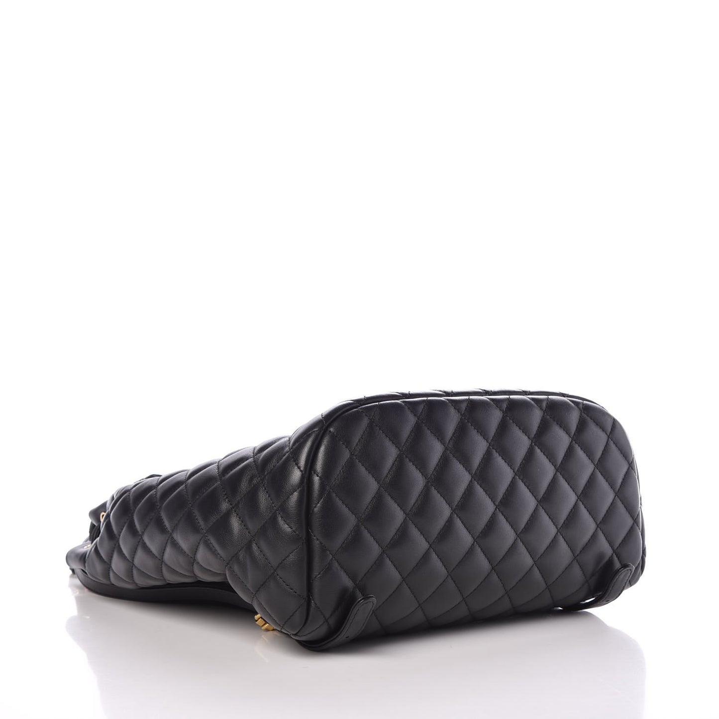 Calfskin Quilted Large Urban Spirit Backpack Black