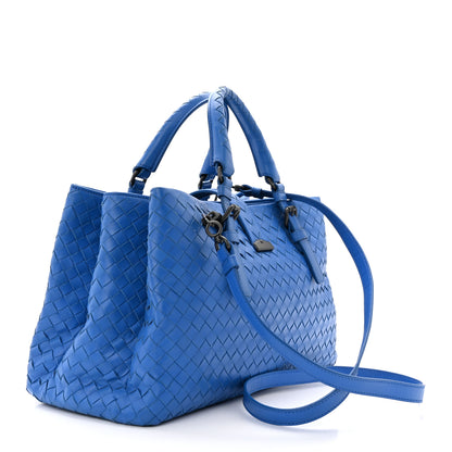 Bottega Veneta Light Calf Intrecciato Small Roma Signal Blue 3 of 10