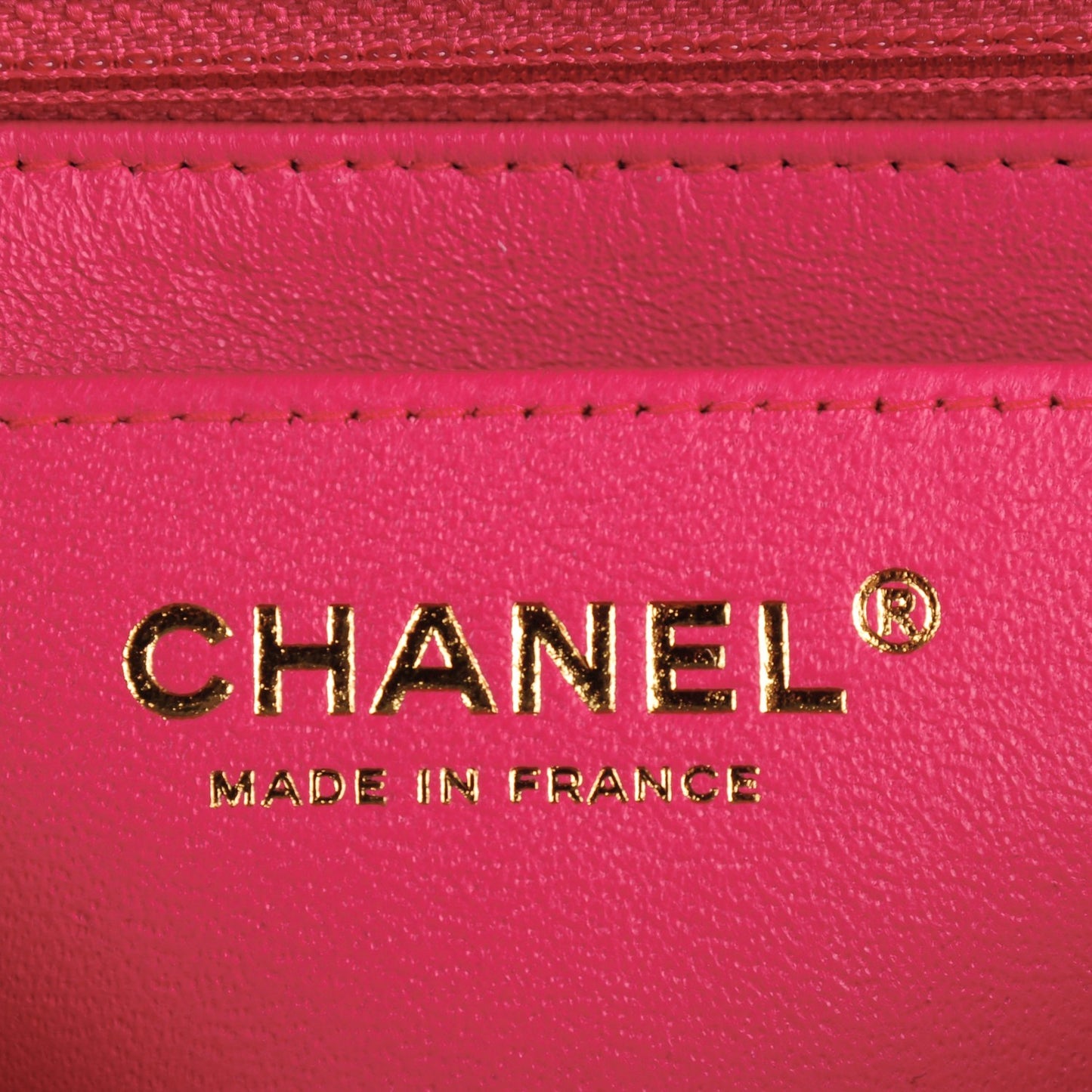 Lambskin Quilted Mini Rectangular Flap Dark Pink