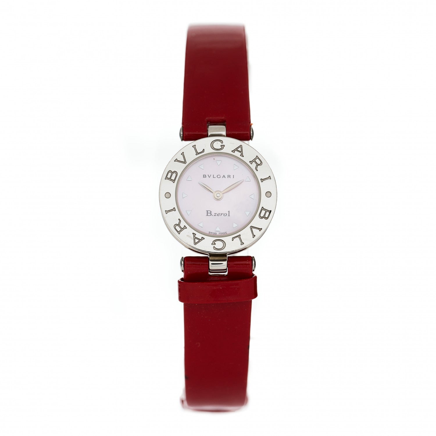Bulgari Stainless Steel Calfskin Mother of Pearl 22mm B.Zero1 Quartz Watch 1 of 4