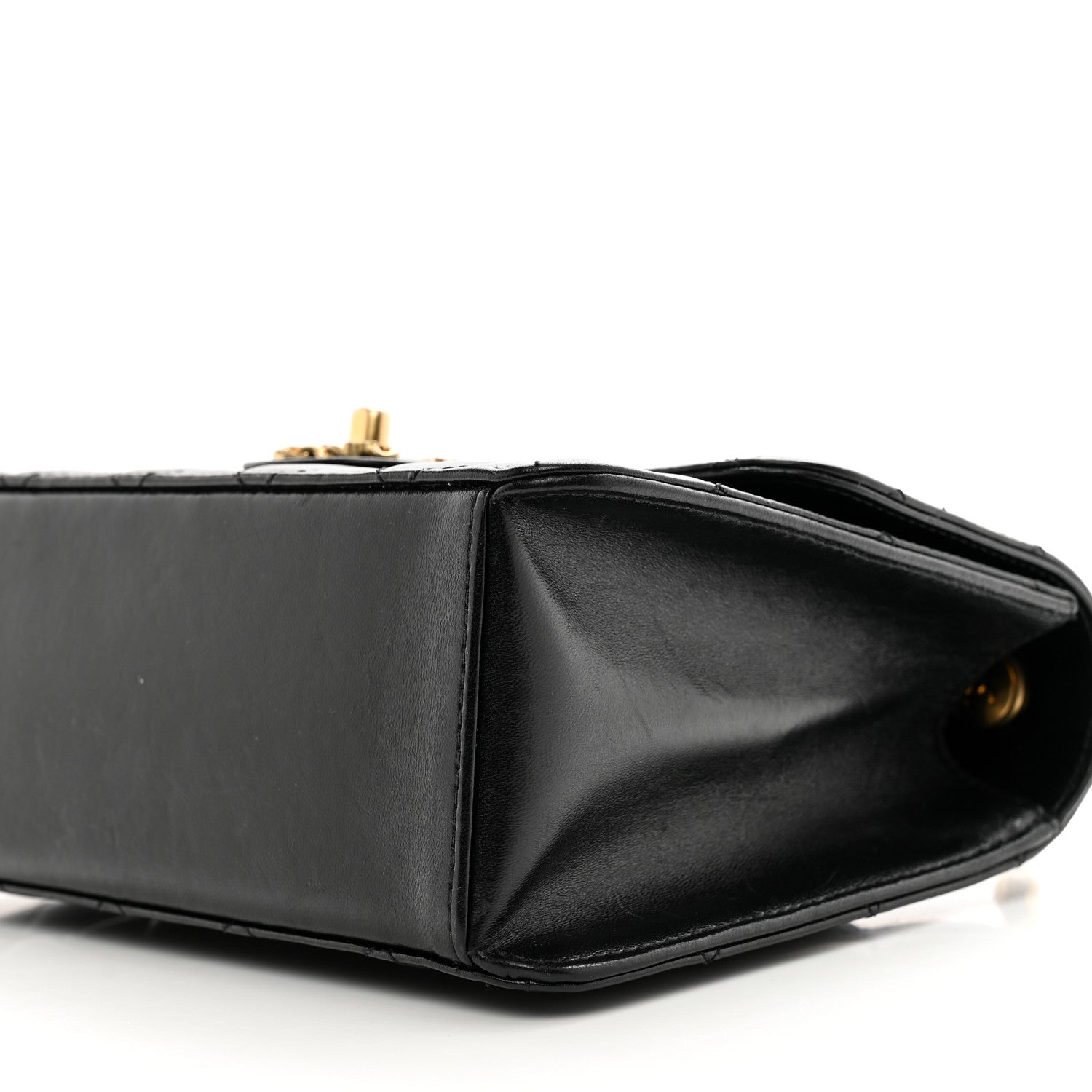 Chanel Shiny Lambskin Quilted Mini Flap Black 10 of 11