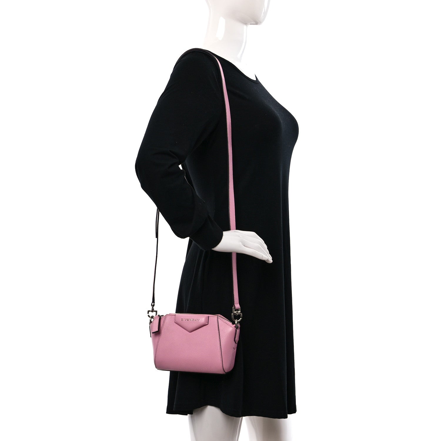 Givenchy Sugar Goatskin Nano Antigona Bright Pink 3 of 10