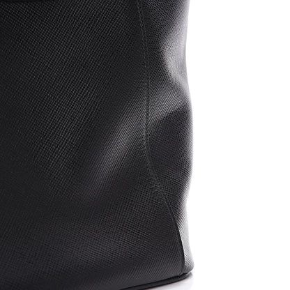Prada Saffiano Cuir Front Pocket Tote Black 14 of 20