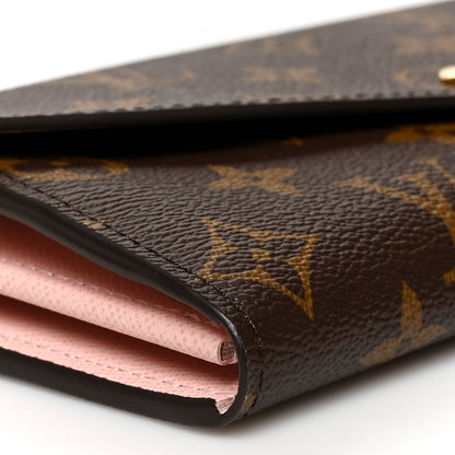 Louis Vuitton Monogram Sarah Wallet NM Rose Ballerine 8 of 9