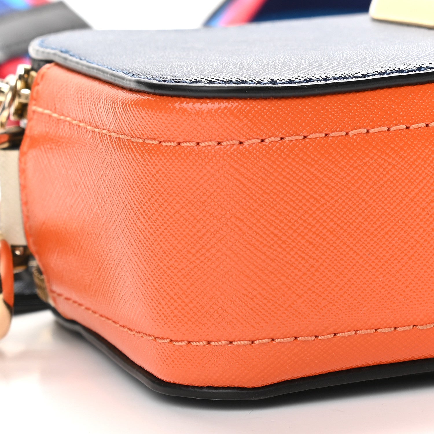 Marc Jacobs Saffiano Small Snapshot Camera Bag Navy Multicolor 8 of 10