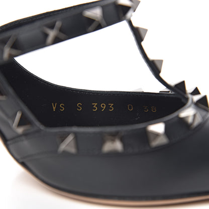 Valentino Garavani X UNDERCOVER Calfskin Rockstud Ankle Strap Pumps 38 Black 9 of 10