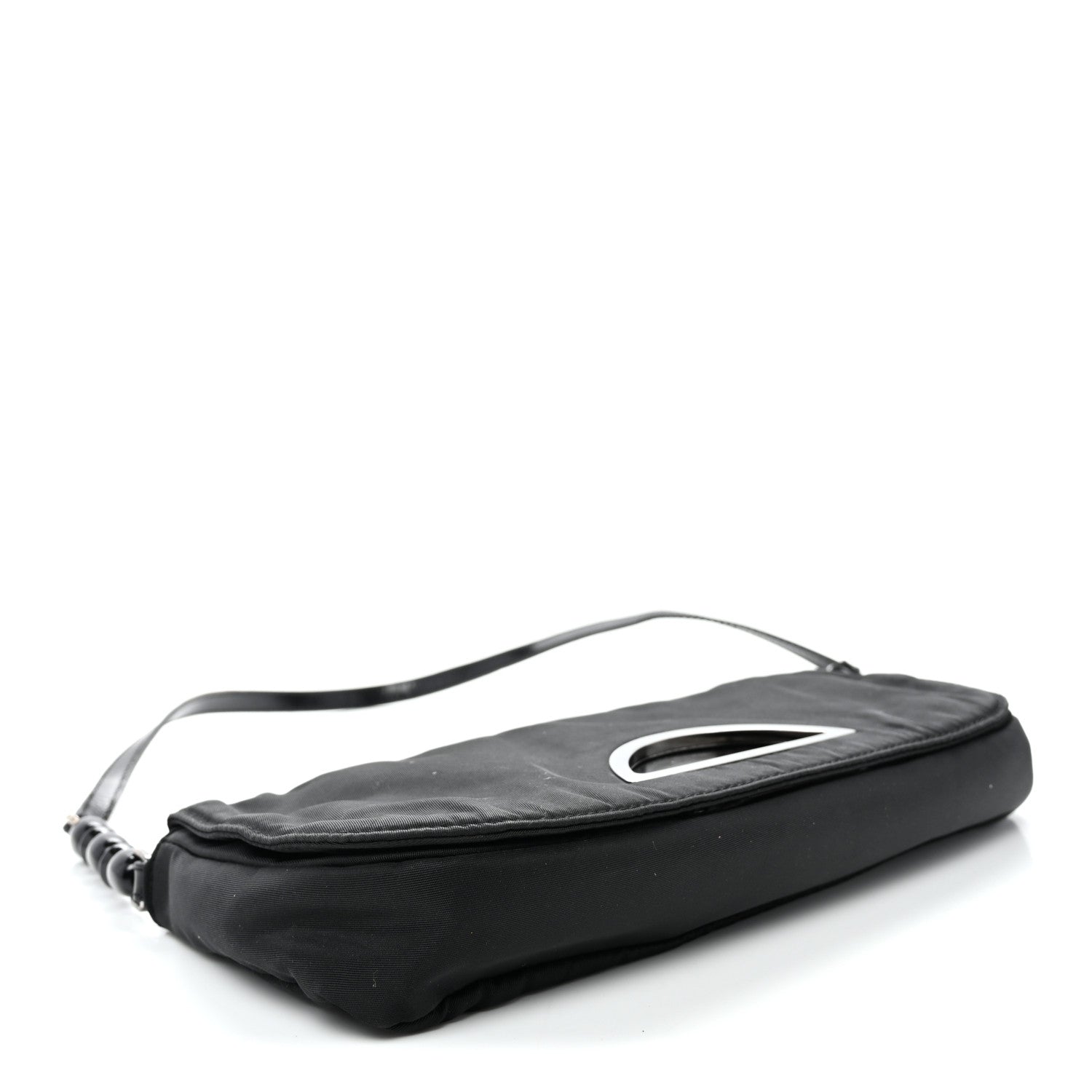 Christian Dior Nylon Malice Shoulder Bag Black 4 of 10