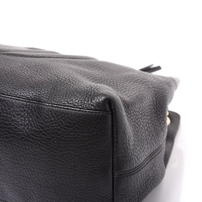 Gucci Pebbled Calfskin Medium Soho Chain Shoulder Bag Black 6 of 11