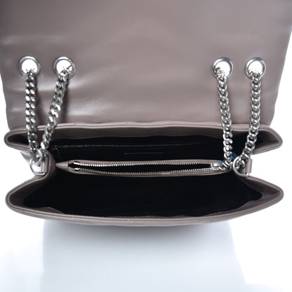 Saint Laurent Calfskin Y Quilted Monogram Medium Loulou Chain Satchel Mink 5 of 9