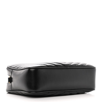 Saint Laurent Calfskin Matelasse Monogram Lou Camera Bag Black 4 of 11
