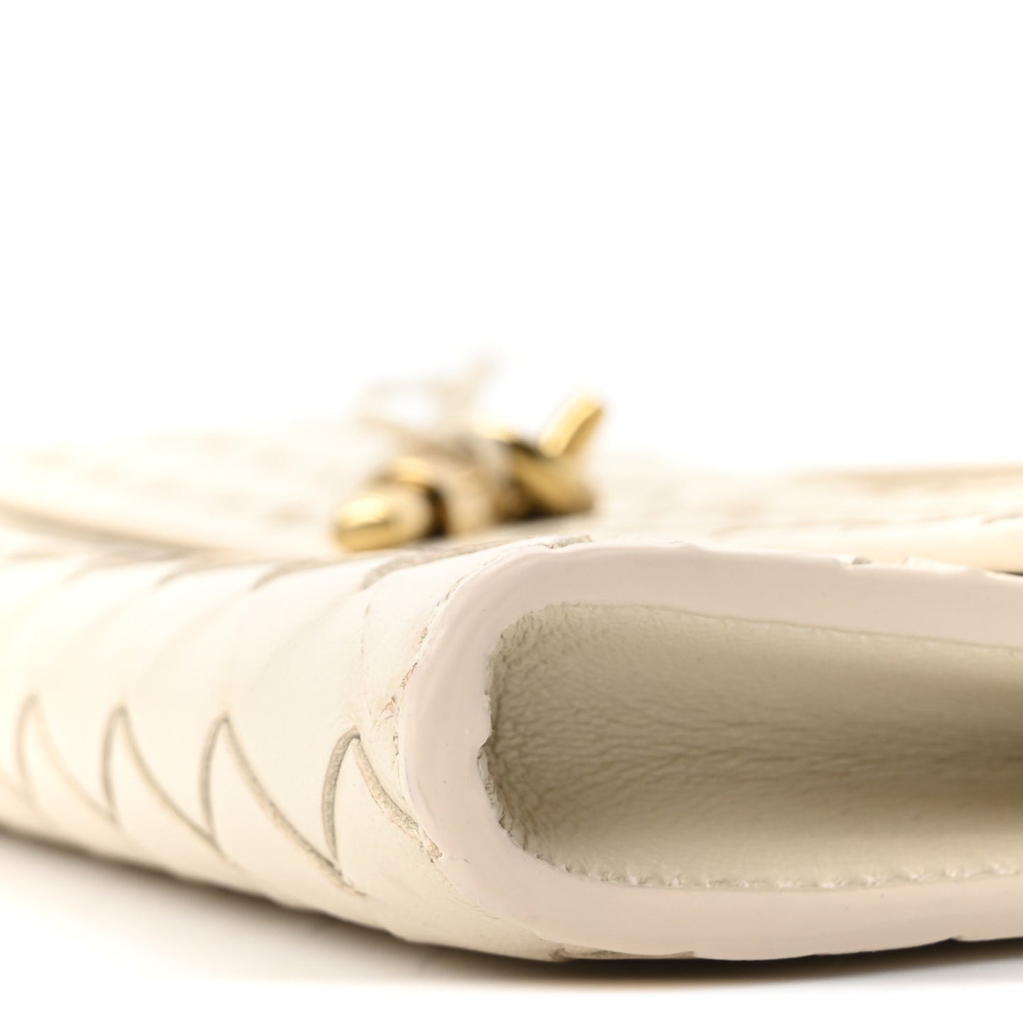Nappa Intrecciato Long Andiamo Top Handle Clutch Sea Salt