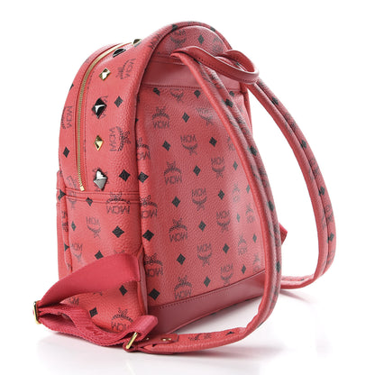 MCM Visetos Studded Small Stark Backpack Corail 2 of 9