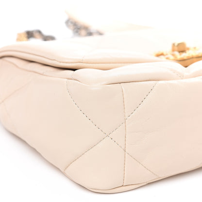 Chanel Goatskin Quilted Medium 19 Flap Beige 7 of 10