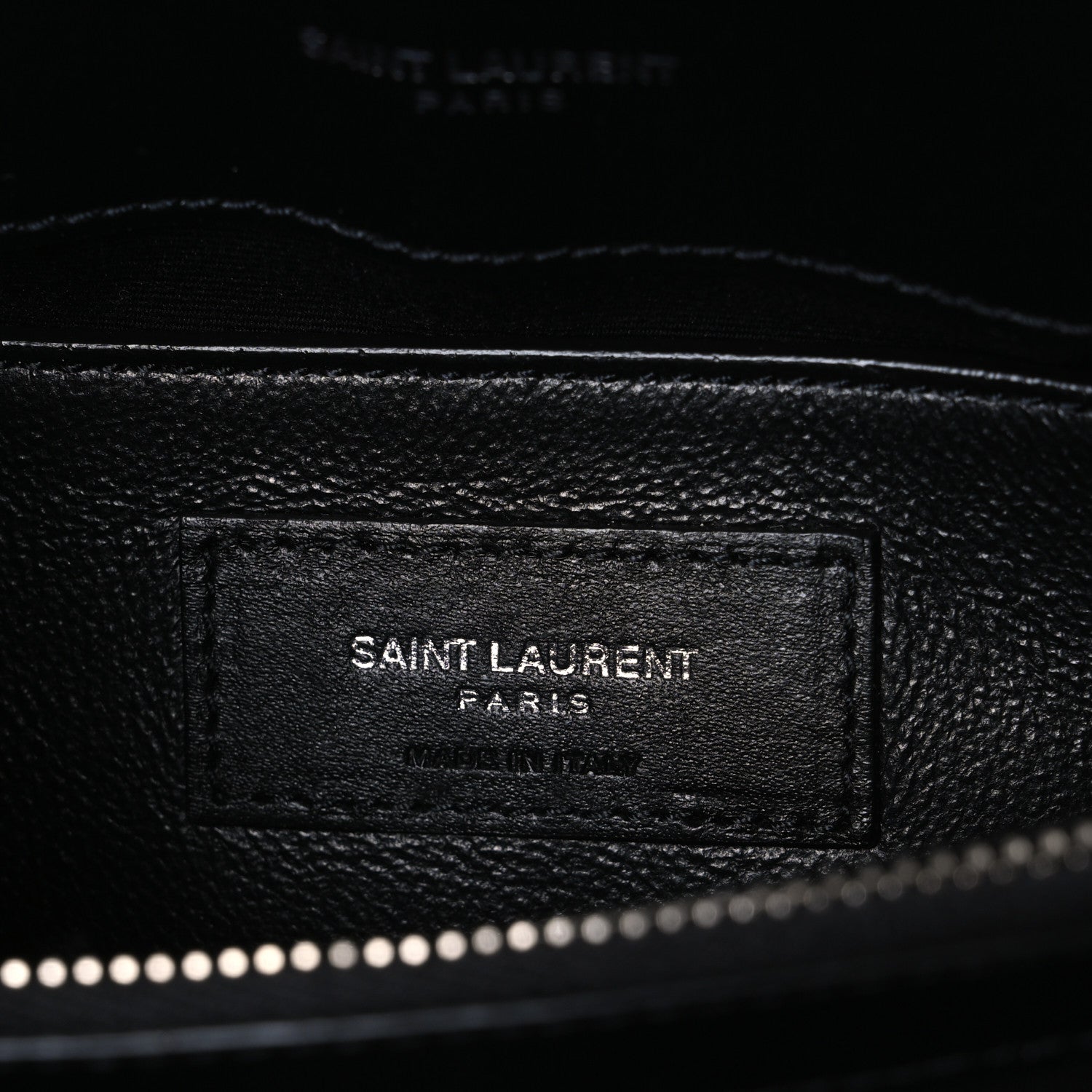 Saint Laurent Calfskin Y Quilted Monogram Small Loulou Chain Satchel Black 6 of 10