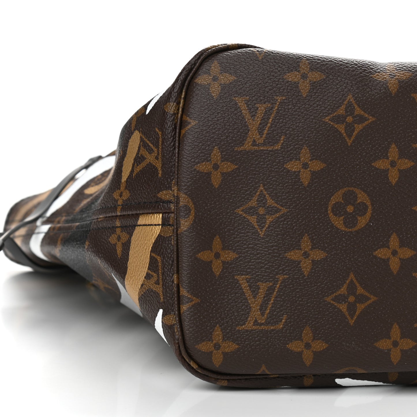 X LOL Monogram Neverfull MM Gold Silver