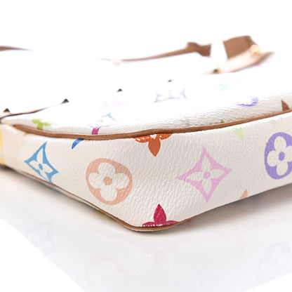 Louis Vuitton Monogram Multicolor Pochette Accessories White 7 of 9