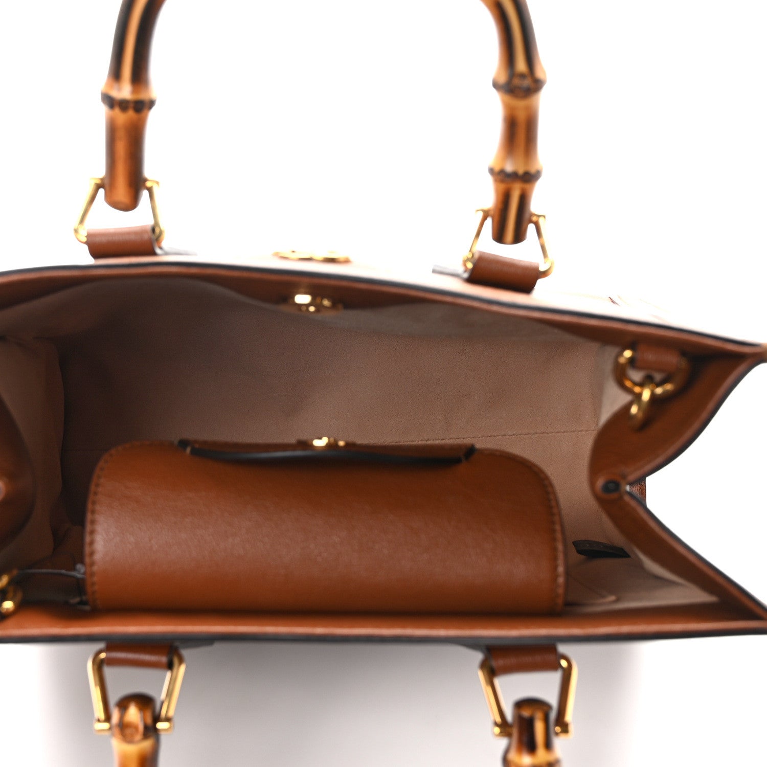 Gucci Wonka Grain Calfskin Small Diana Tote Bag Cuir 5 of 11