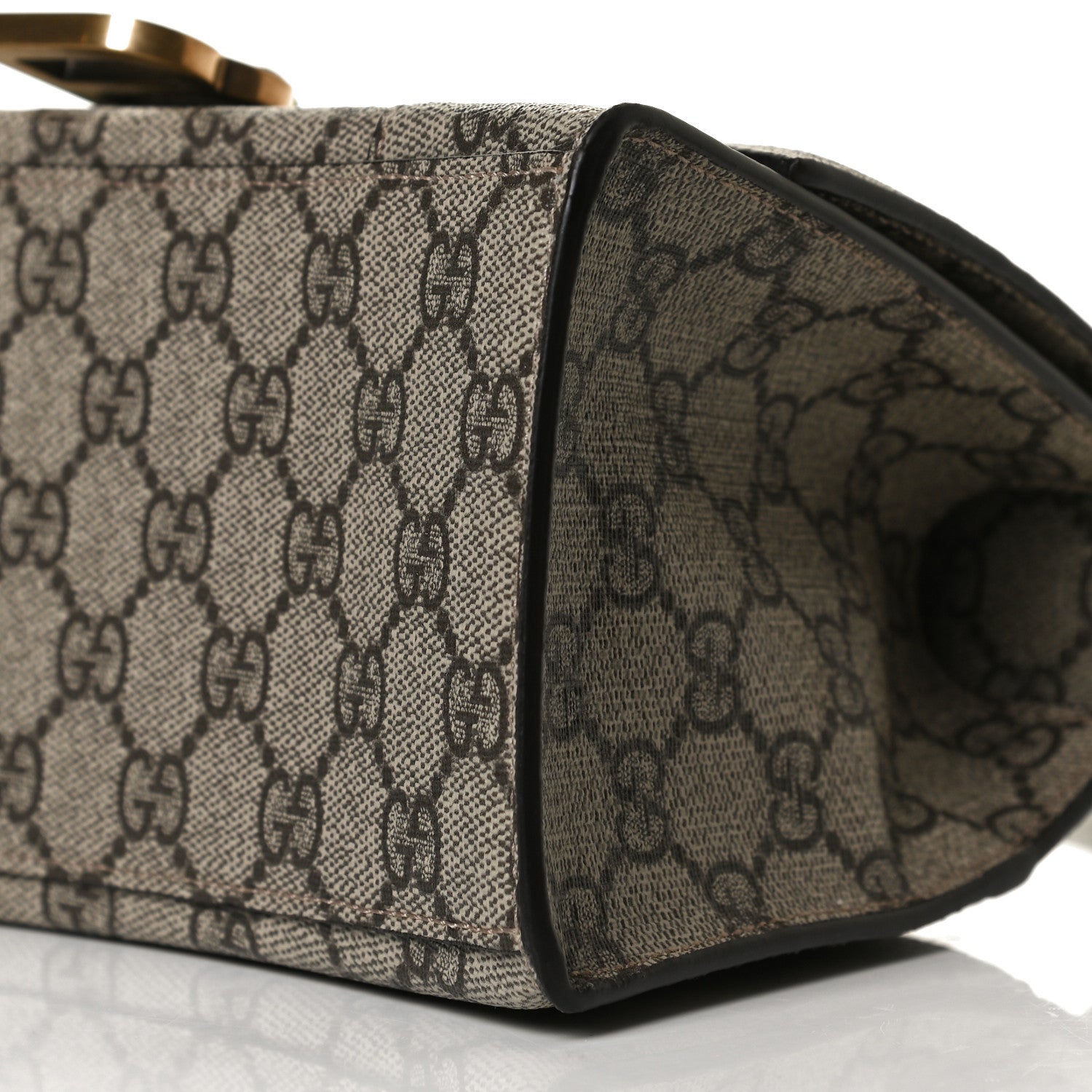 Balenciaga X GUCCI GG Supreme Monogram Small Hourglass Top Handle Bag Beige Ebony 10 of 13