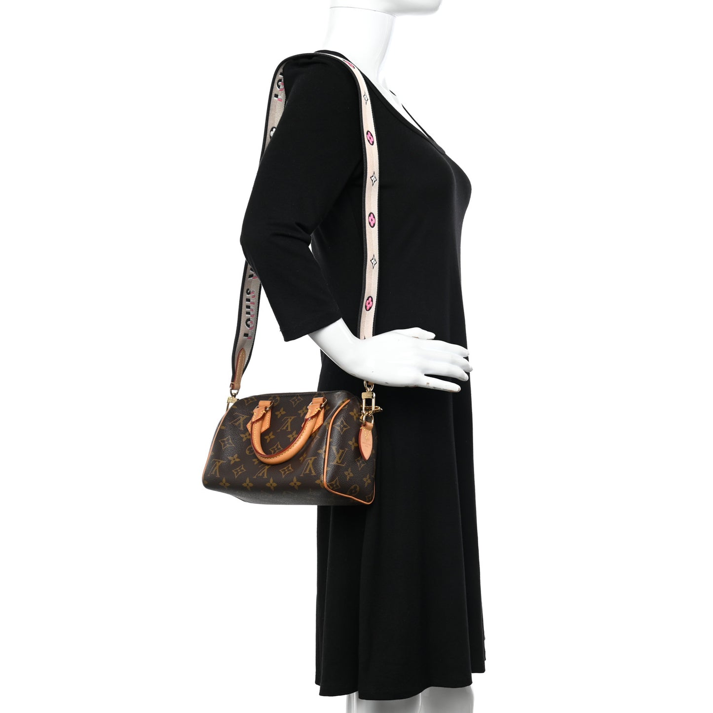 Monogram Speedy Bandouliere 20 Black