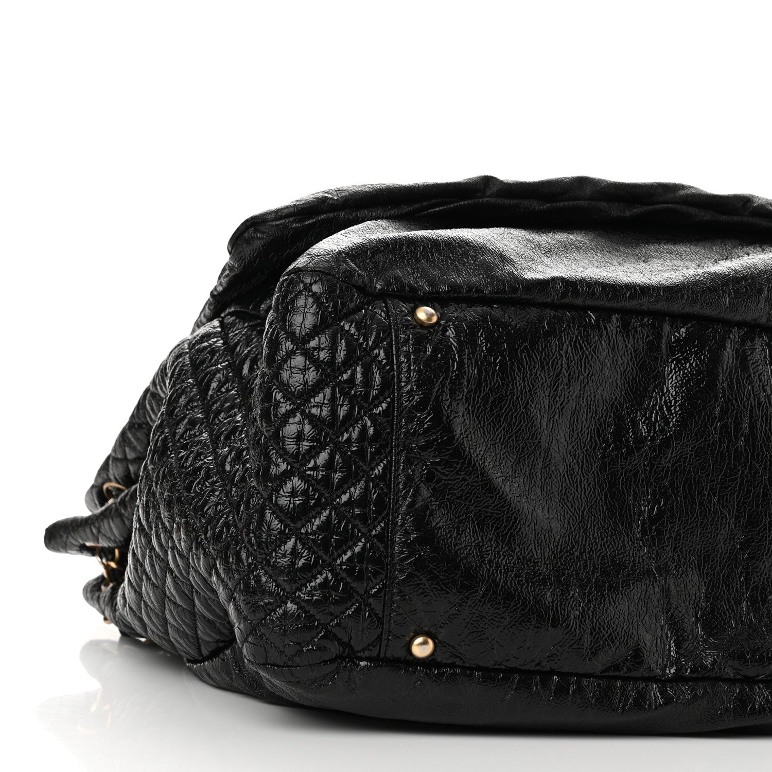 Chanel Vinyl XXL Rock and Chain Flap Black 9 of 12