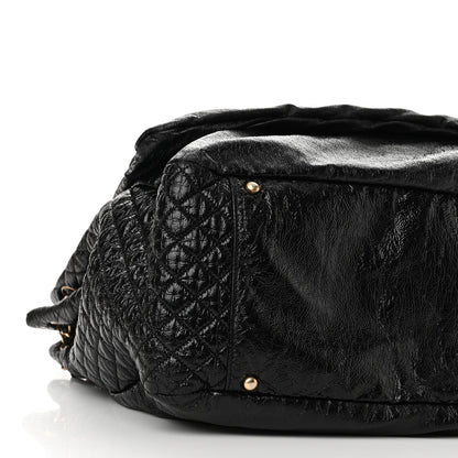Chanel Vinyl XXL Rock and Chain Flap Black 9 of 12
