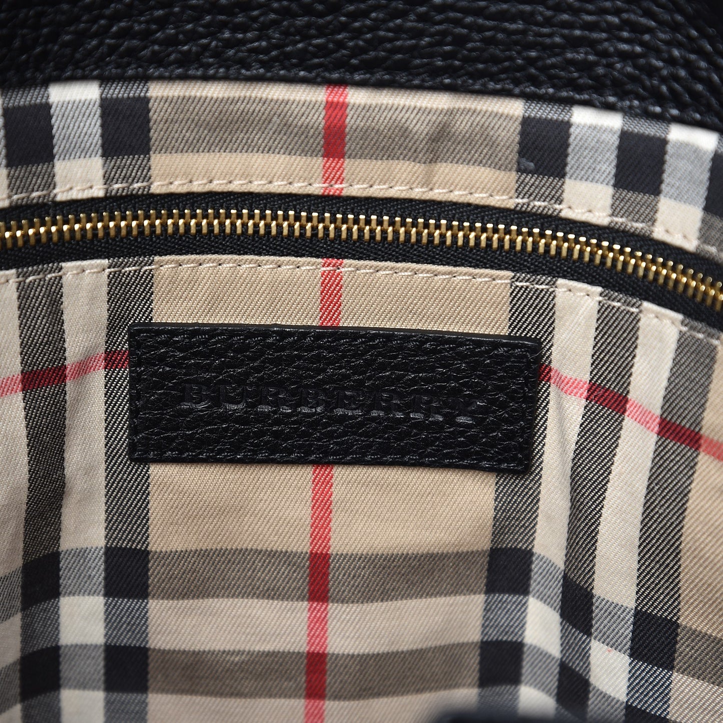 London Grainy Calfskin Medium Baynard Tote Black
