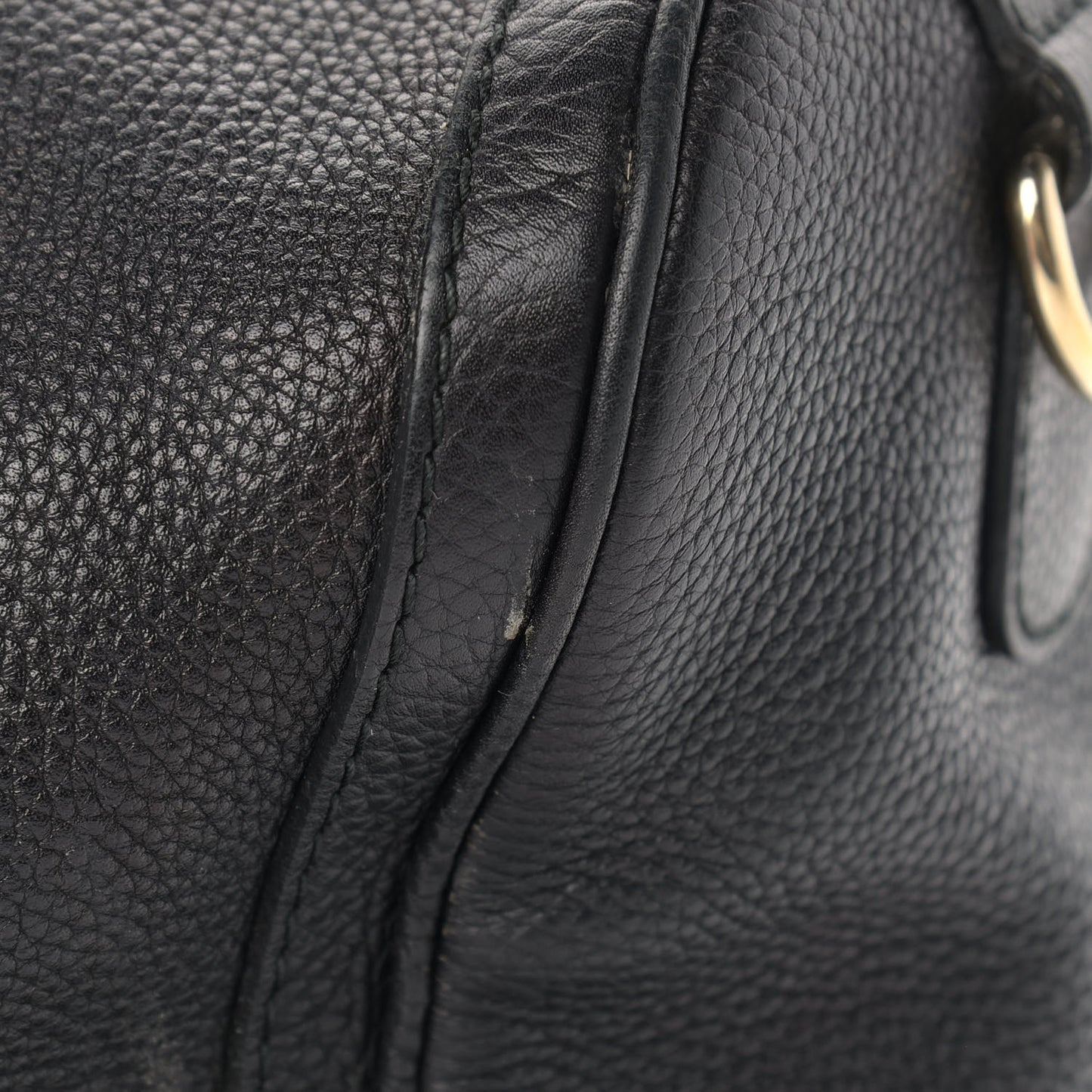 Calfskin Vintage Web Medium Boston Black