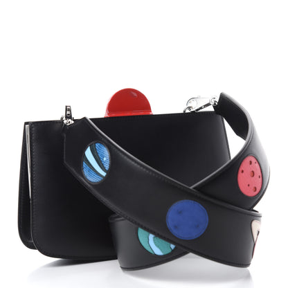 Hermes Veau Monsieur Lizard Ostrich Spaceship Sac A Malice Black Multicolor 4 of 17