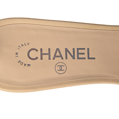 Chanel Lambskin PVC Mule 41.5 Transparent Beige 6 of 8