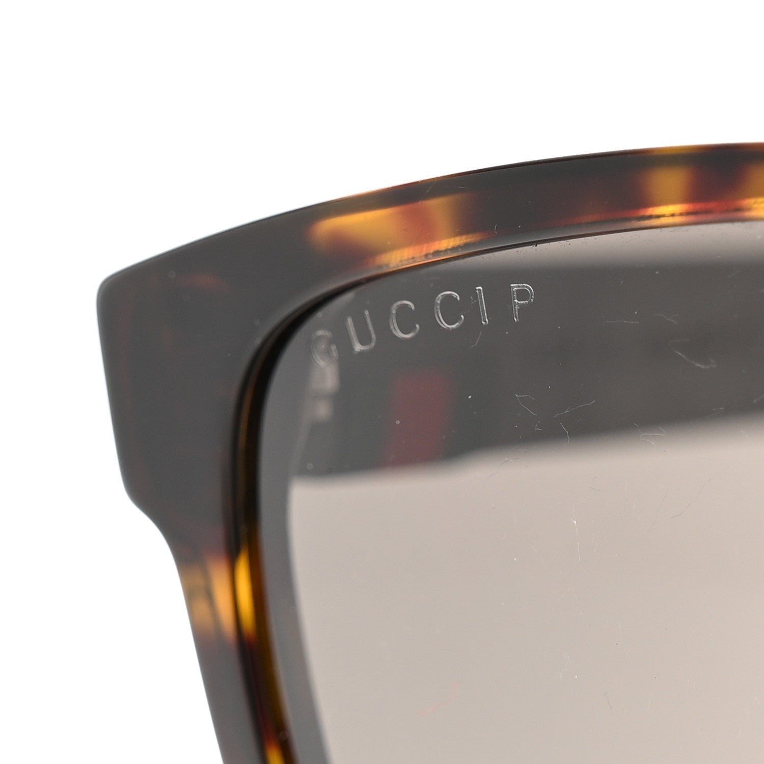 Gucci Web Square Frame GG0010S Sunglasses Tortoise 6 of 7