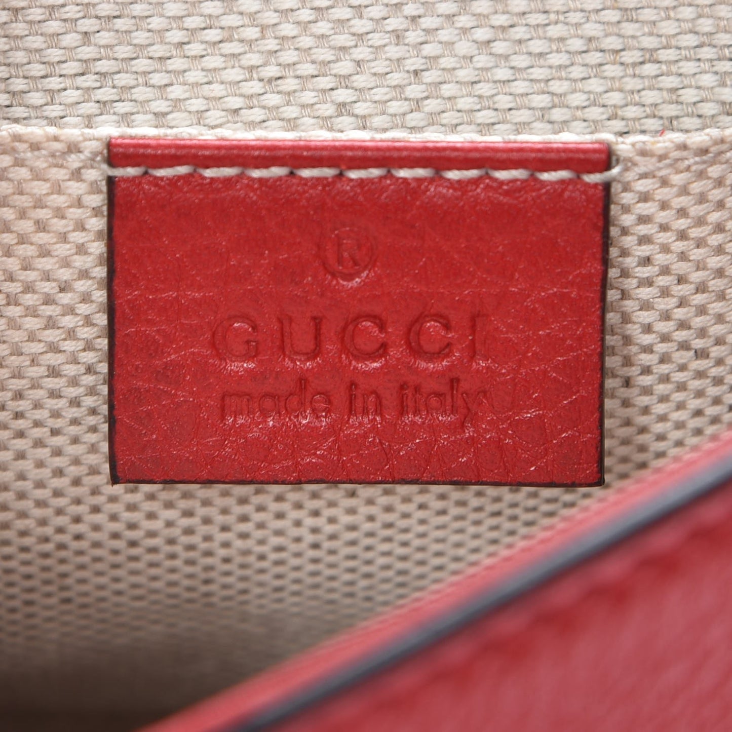 Pebbled Calfskin Small Soho Flap Crossbody Red