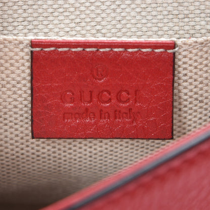 Gucci Pebbled Calfskin Small Soho Flap Crossbody Red 6 of 8