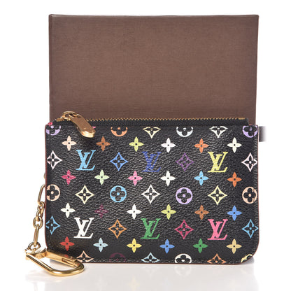Louis Vuitton Monogram Multicolor Key Pouch Black Grenade 7 of 7