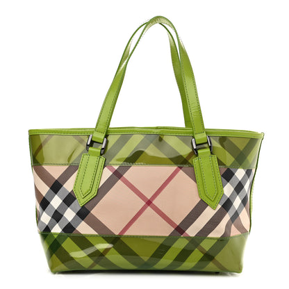 Burberry Nova Check PVC Tote Green 1 of 16