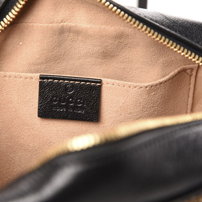 Gucci Monogram Matelasse Diagonal Small GG Marmont Chain Shoulder Bag Beige Black 6 of 13
