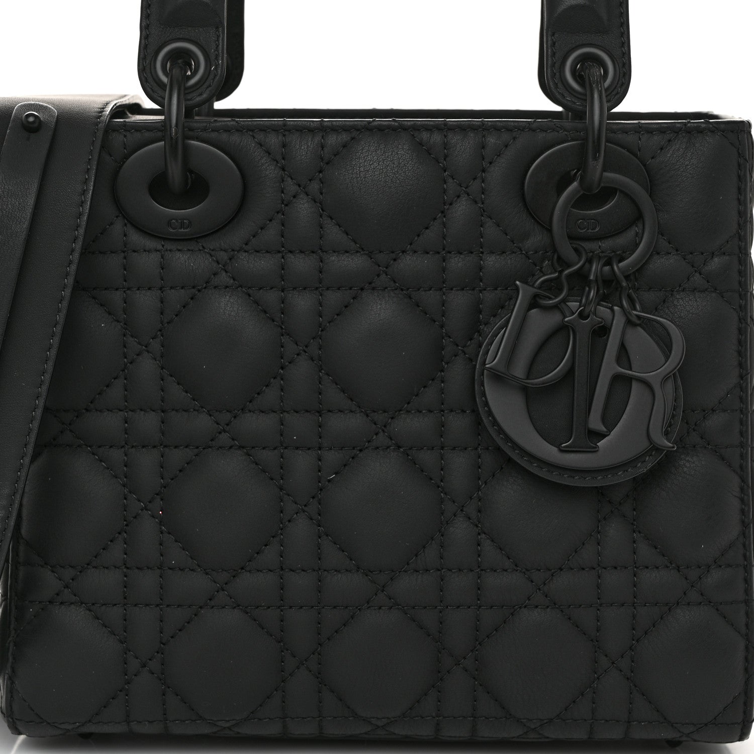 Christian Dior Ultra Matte Calfskin Cannage Small My ABCDior Lady Dior Black 8 of 10