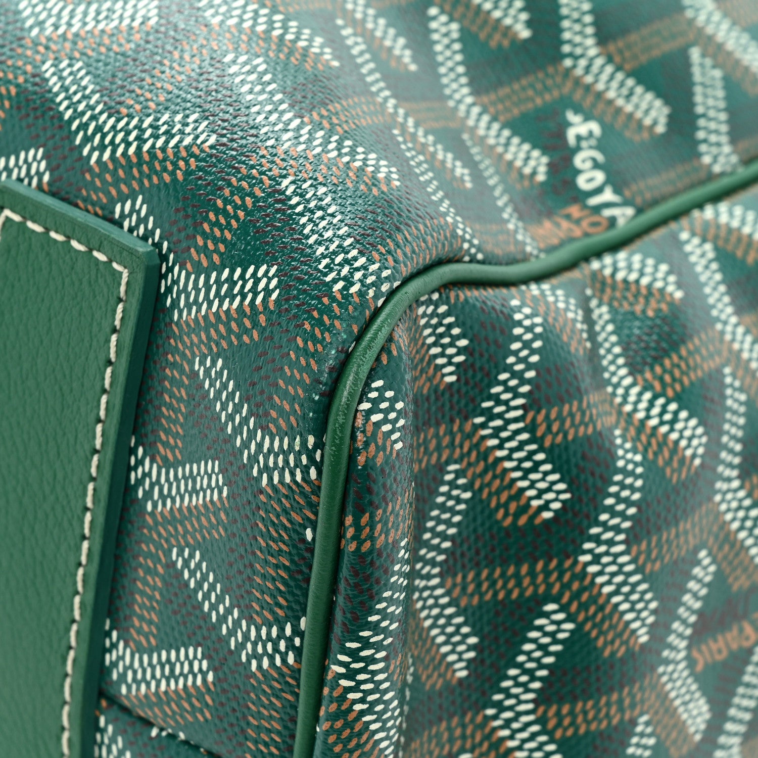 Goyard Goyardine Voltaire III Tote Green 14 of 16