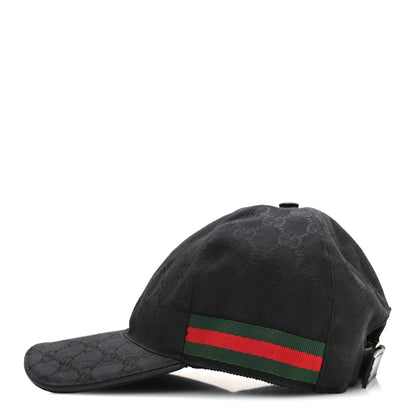 Gucci Monogram Web Baseball Hat M Black 4 of 9
