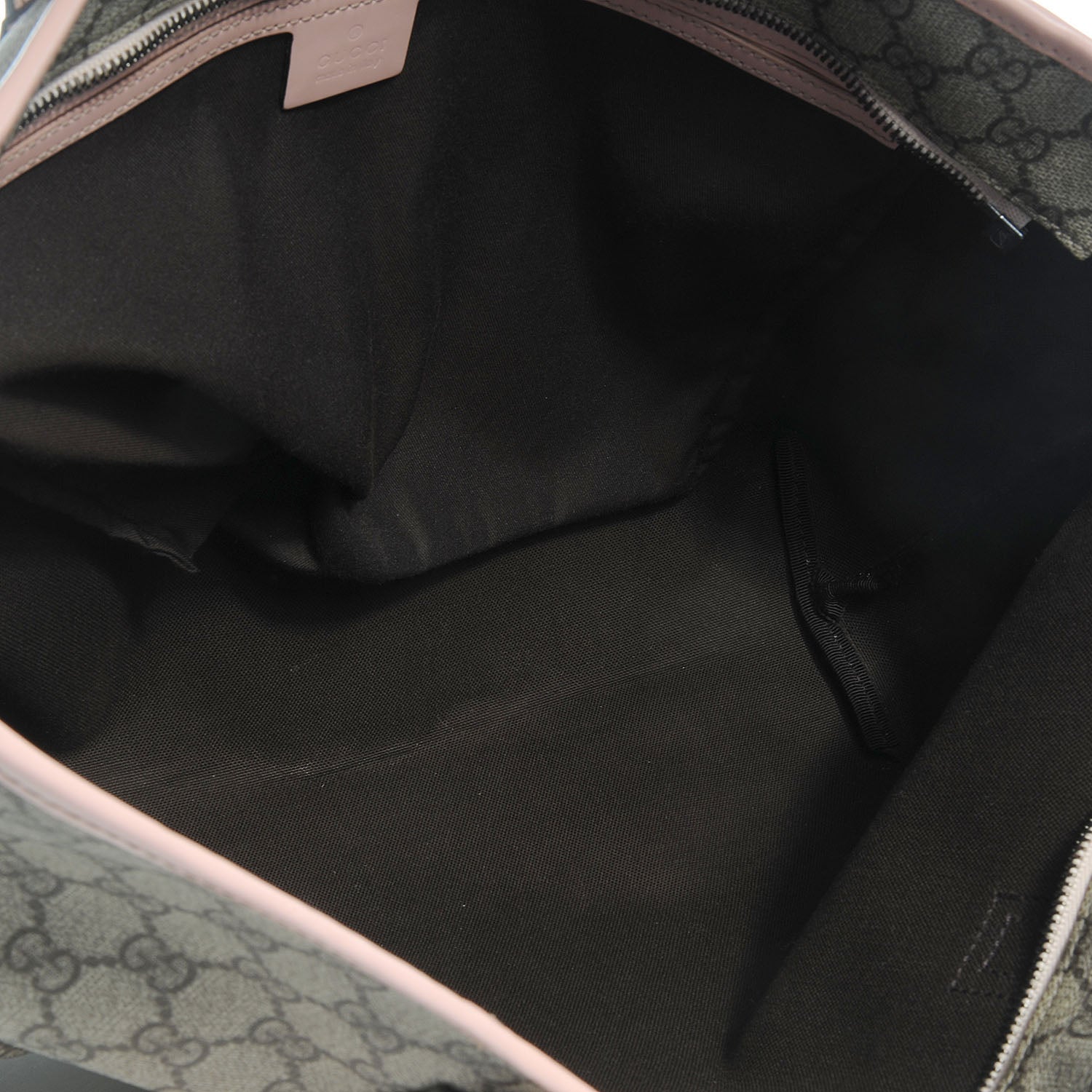 Gucci GG Supreme Monogram Medium Zippered Shopping Tote Pink 5 of 7