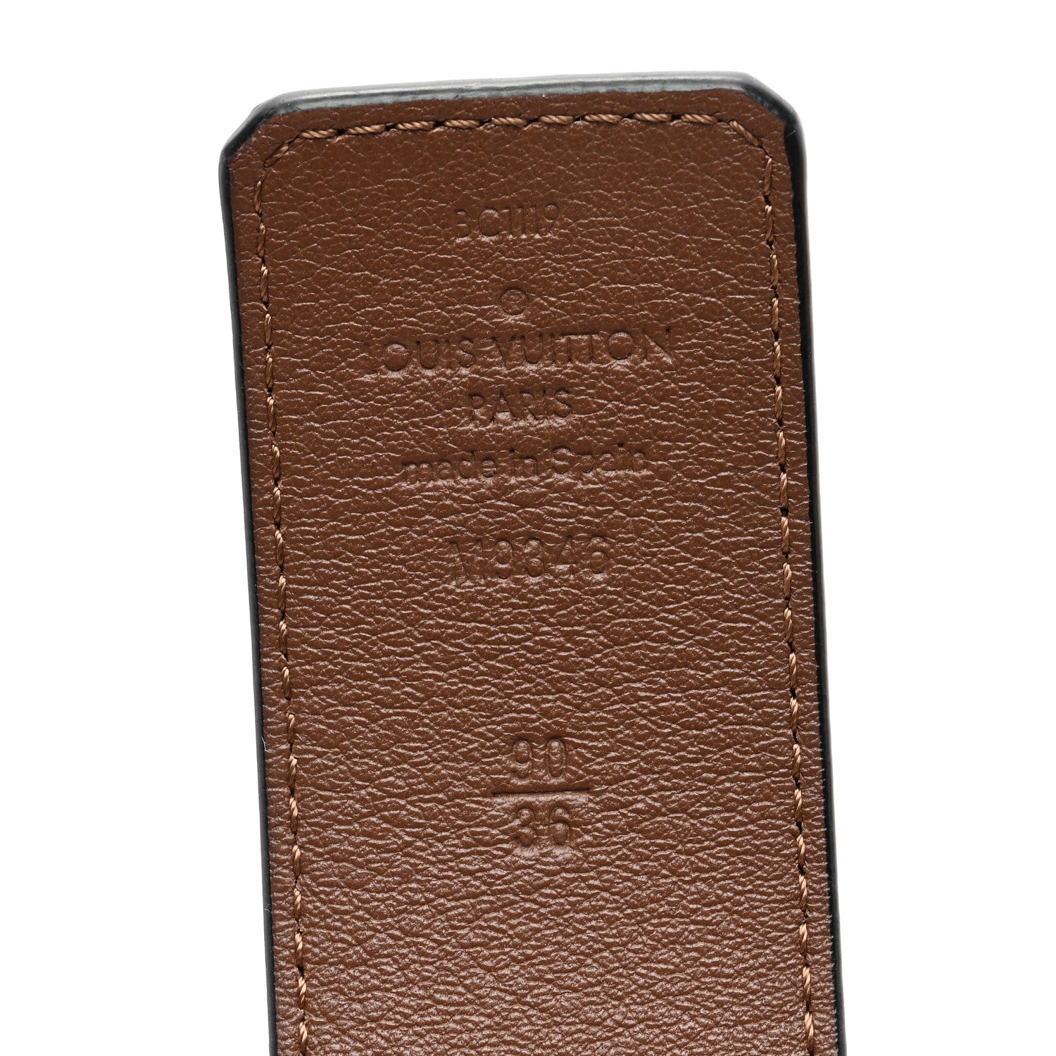 Louis Vuitton Monogram Illusion 40mm LV Initiales Reversible Belt 90 36 Black 5 of 8