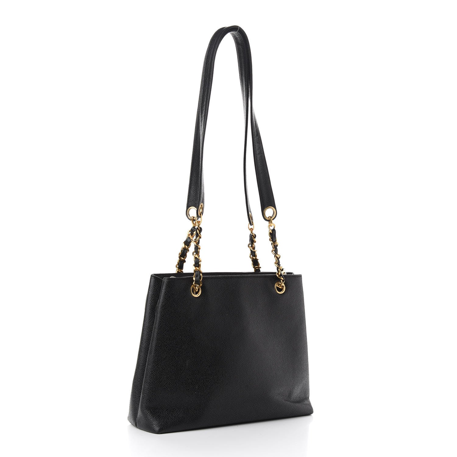 Chanel Caviar CC Shopper Tote Black 2 of 10