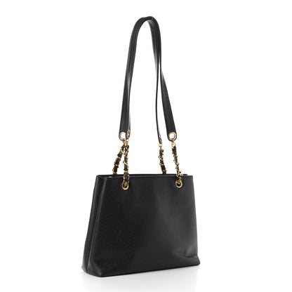 Chanel Caviar CC Shopper Tote Black 2 of 10