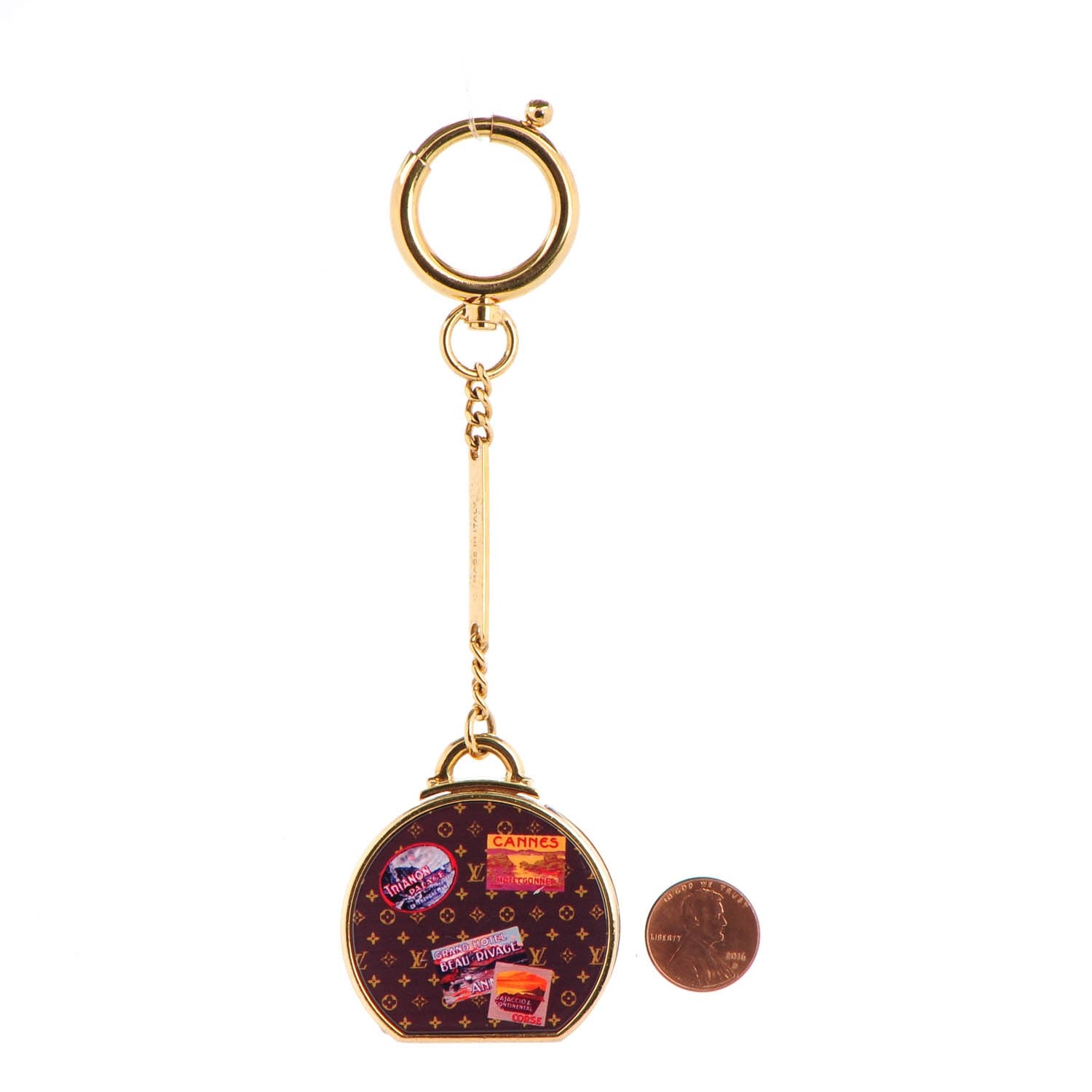 Louis Vuitton Monogram Hat Box Bag Charm 2 of 6