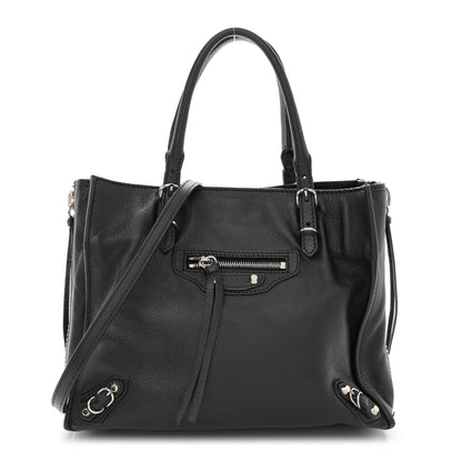 Balenciaga Calfskin Papier Mini A4 Zip Around Tote Black 1 of 15