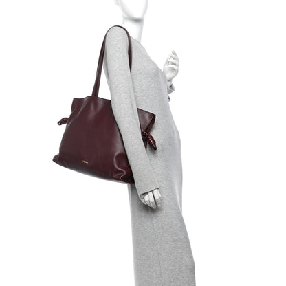 Loewe Calfskin Large Flamenco Knot Bag Dark Burgundy 2 of 10