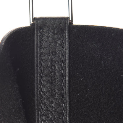 Hermes Taurillon Clemence Picotin Lock 22 MM Black 7 of 10